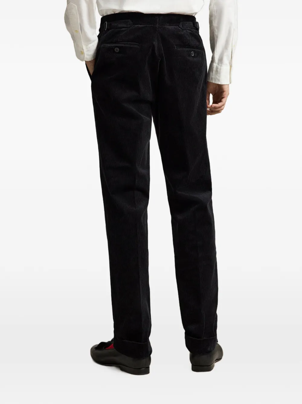 Polo Ralph Lauren Ribfluwelen stretch pantalon Zwart