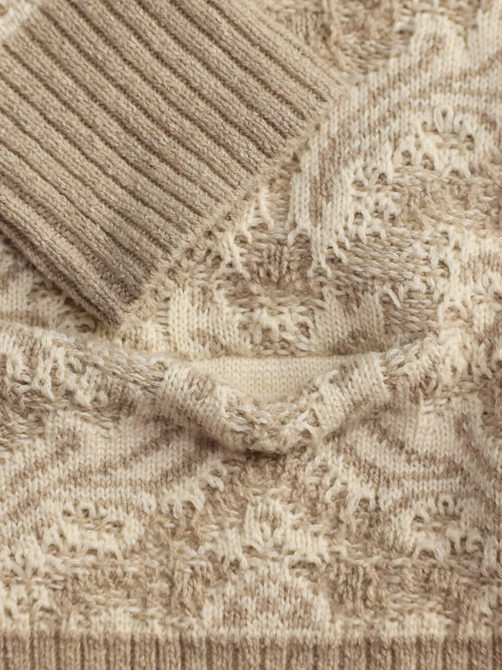 Ralph Lauren RRL Vest met patroon en knoop Beige