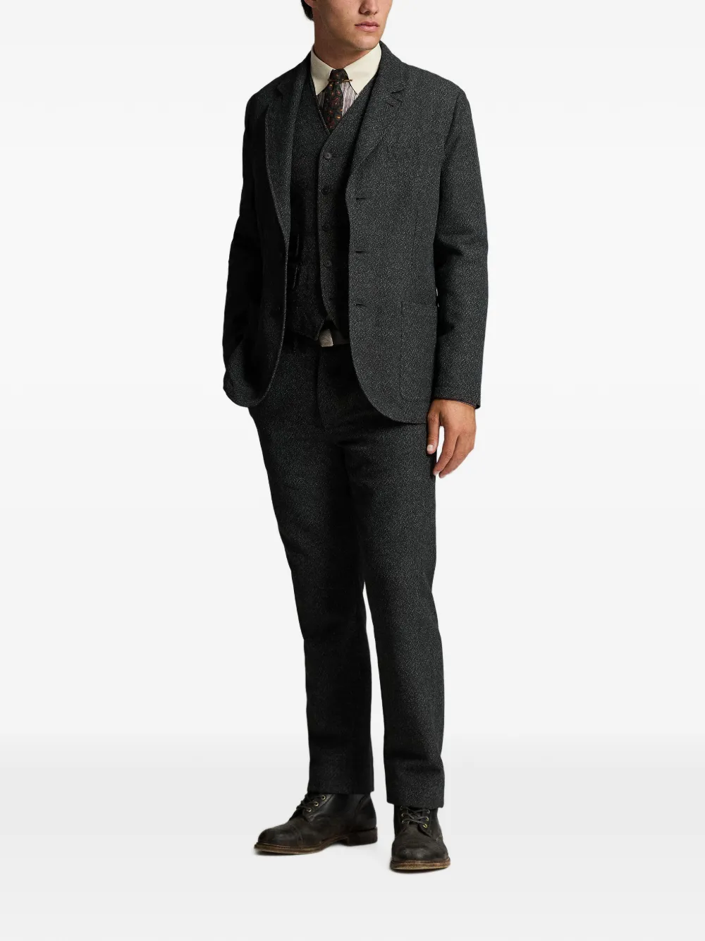 Ralph Lauren RRL Blazer met visgraatpatroon Grijs