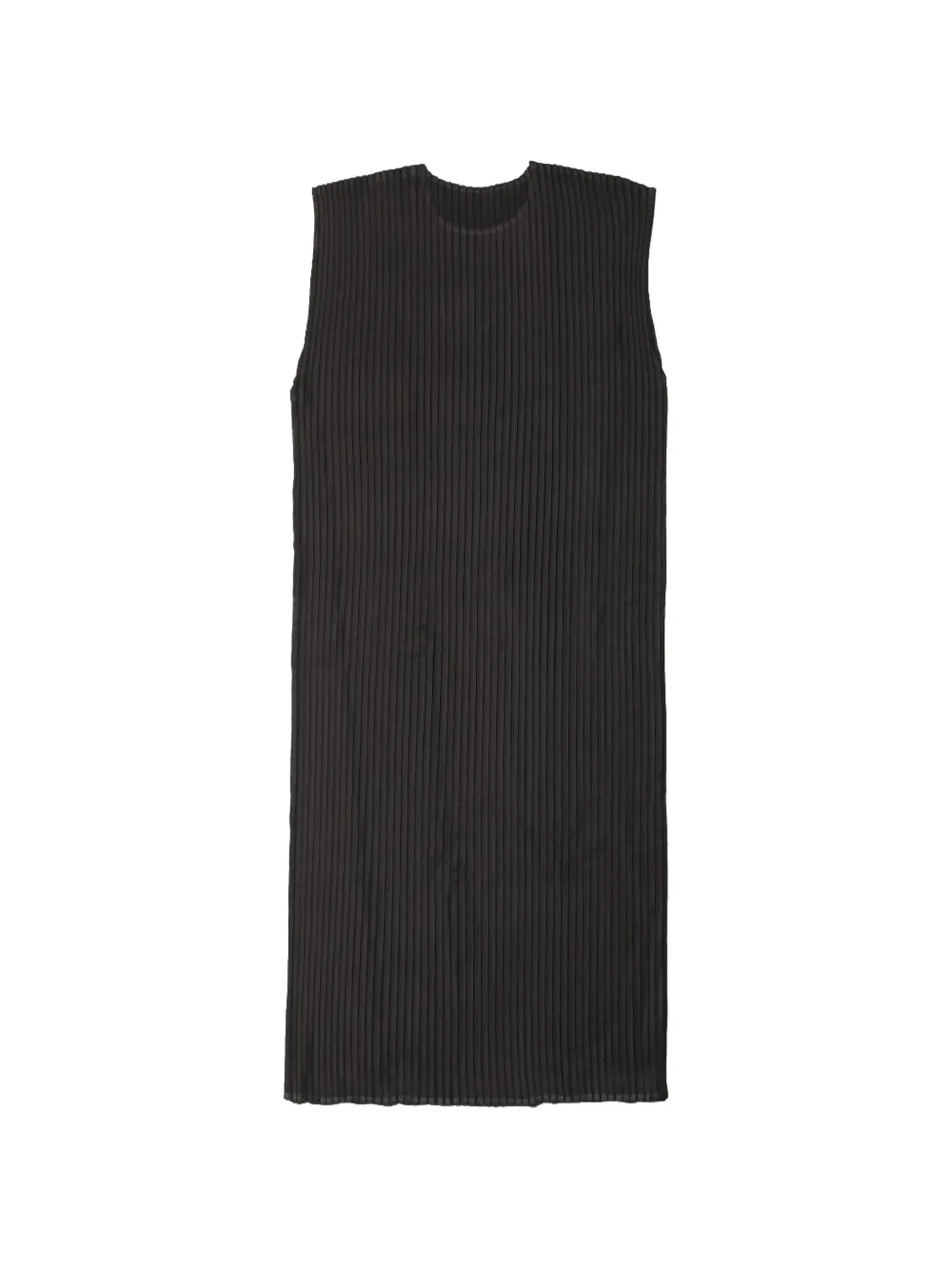 Issey Miyake pleated sleeveless mini dress - Nero