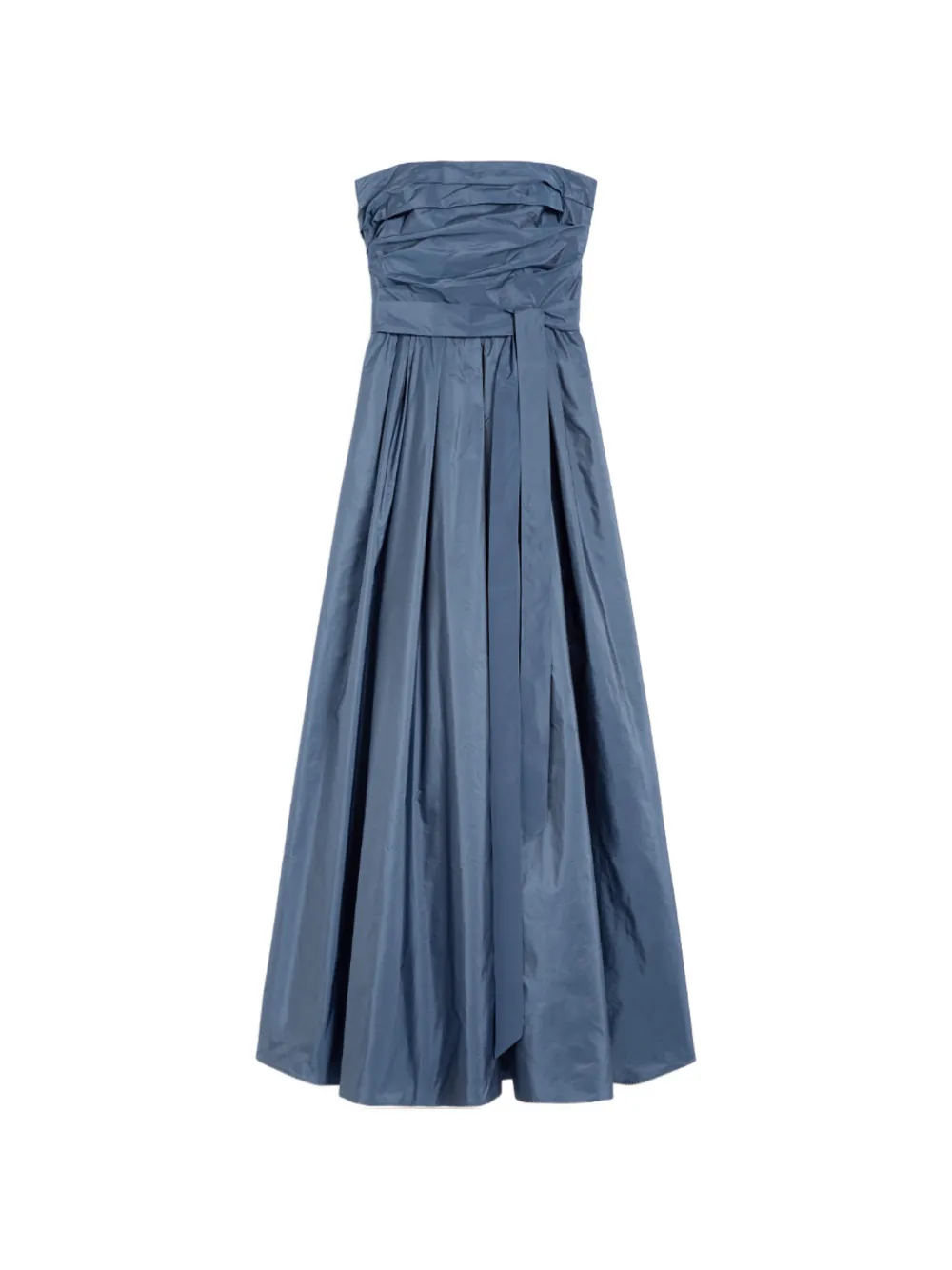 Max Mara Quinoa strapless belted maxi dress - Blu