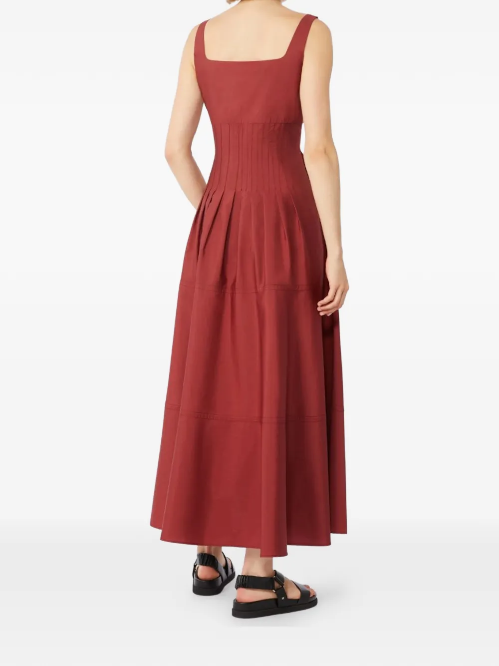  Max Mara Pleated Dress - Red 