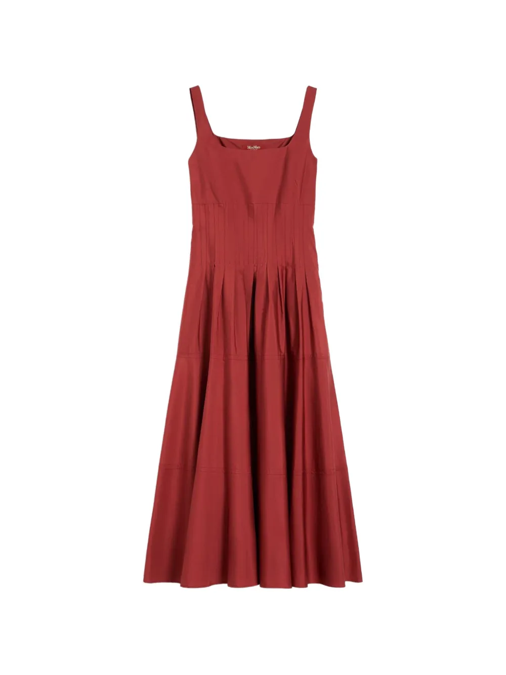Max Mara pleated dress - Rosso