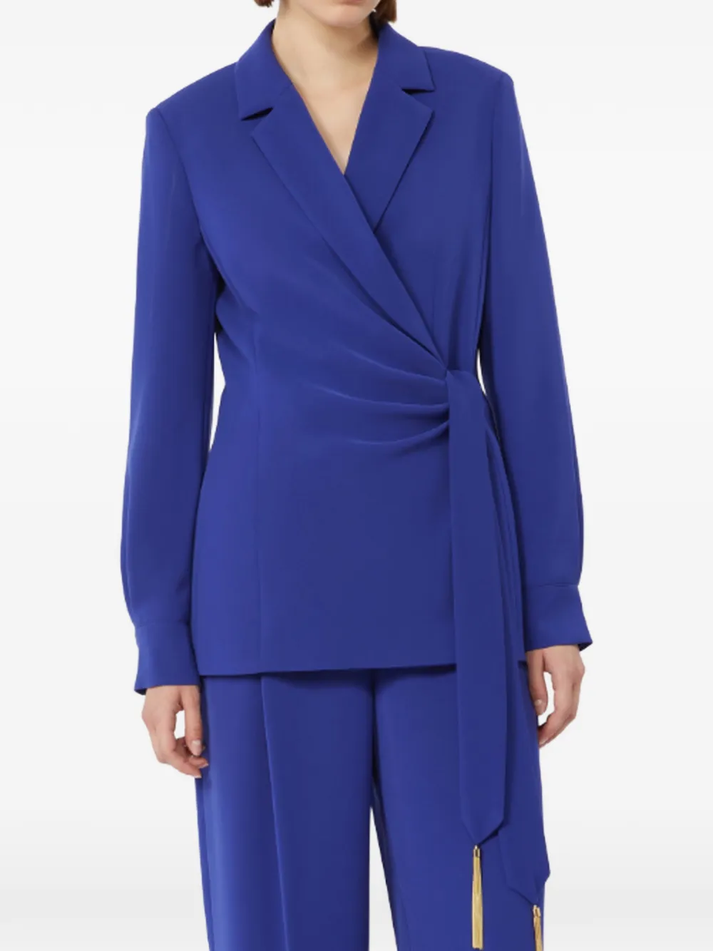  Max Mara Skipper Tie-detail Jacket - Blue 