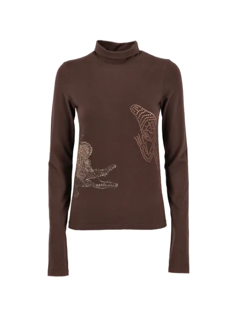 Just Cavalli Vintage suéter con animales estampados 1990