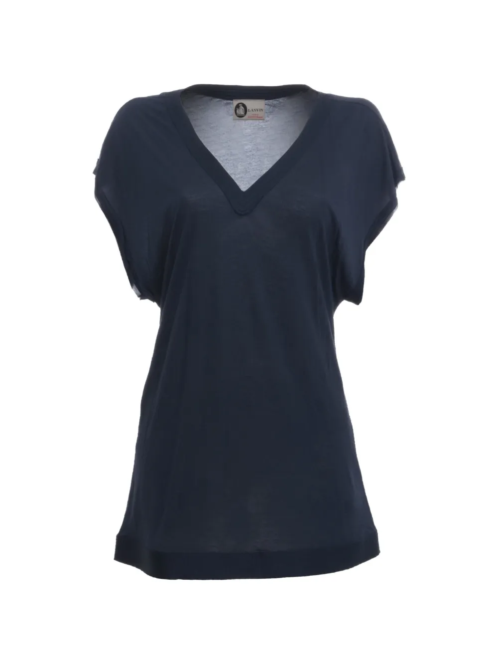 Lanvin Pre-Owned V-neck mini dress - Blu