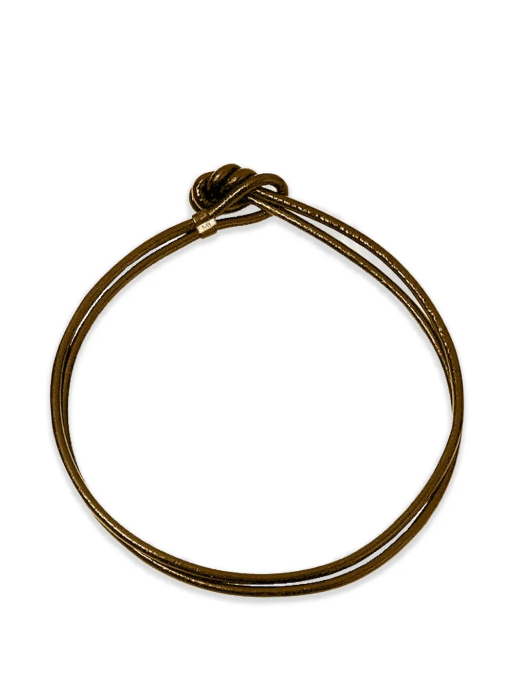 Mason and Books double torque necklace - Oro