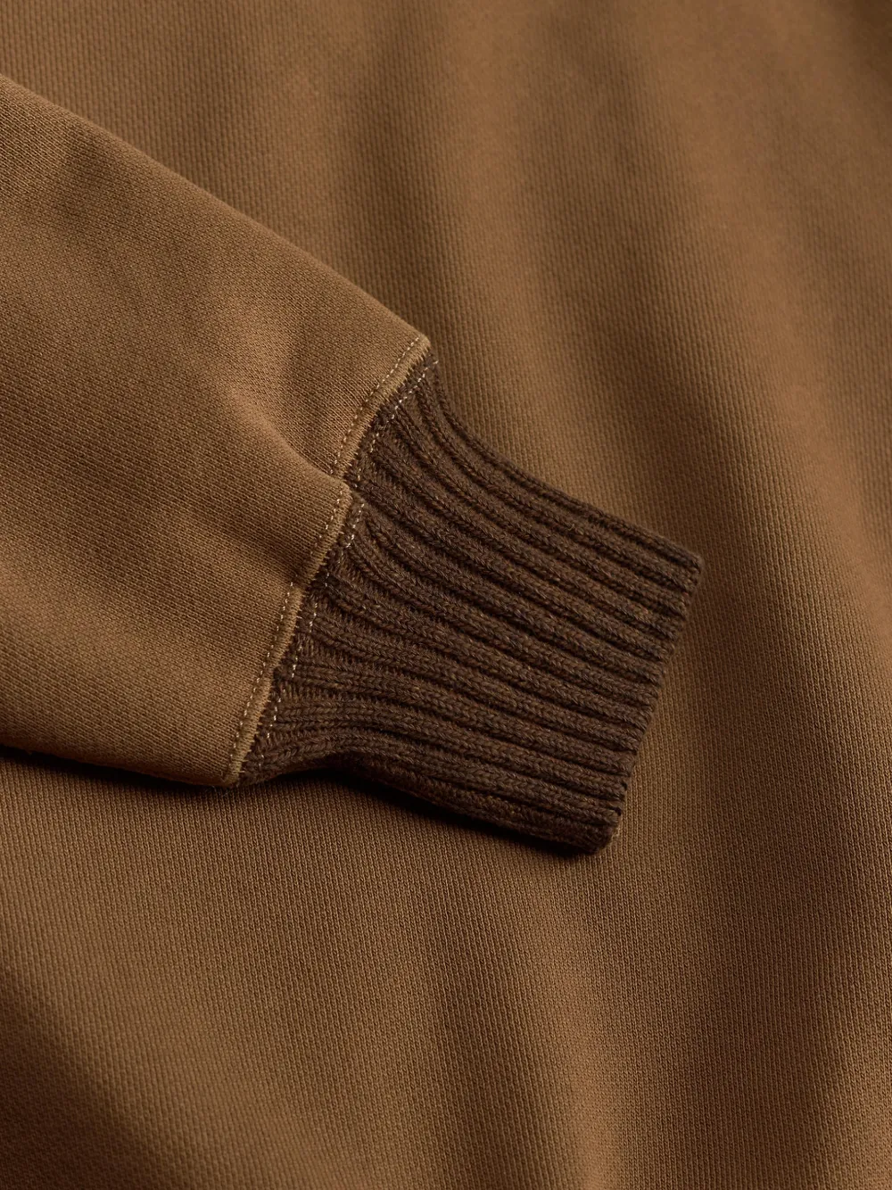 Ralph Lauren RRL Sweater met geribbelde kraag en knoop Bruin