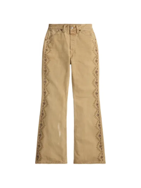 Ralph Lauren RRL floral-embroidered trousers