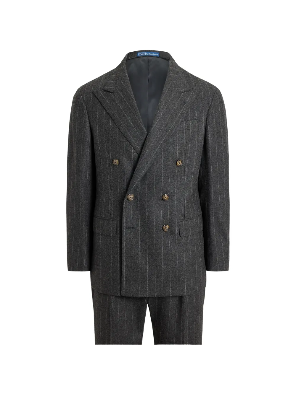 Polo Ralph Lauren Polo tailored fit chalk-stripe wool suit - Grigio