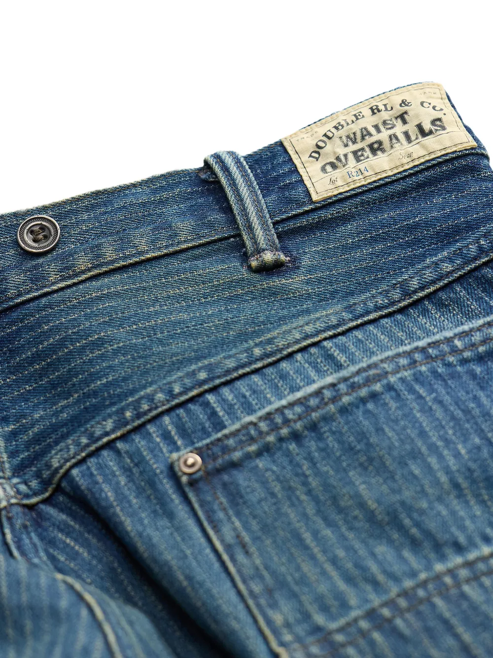 Ralph Lauren RRL Gestreepte katoenen jeans Blauw
