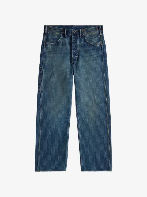 Ralph Lauren RRL striped-pattern cotton jeans