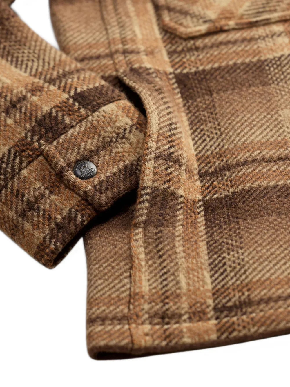 Ralph Lauren RRL Geruit wollen overhemd Bruin