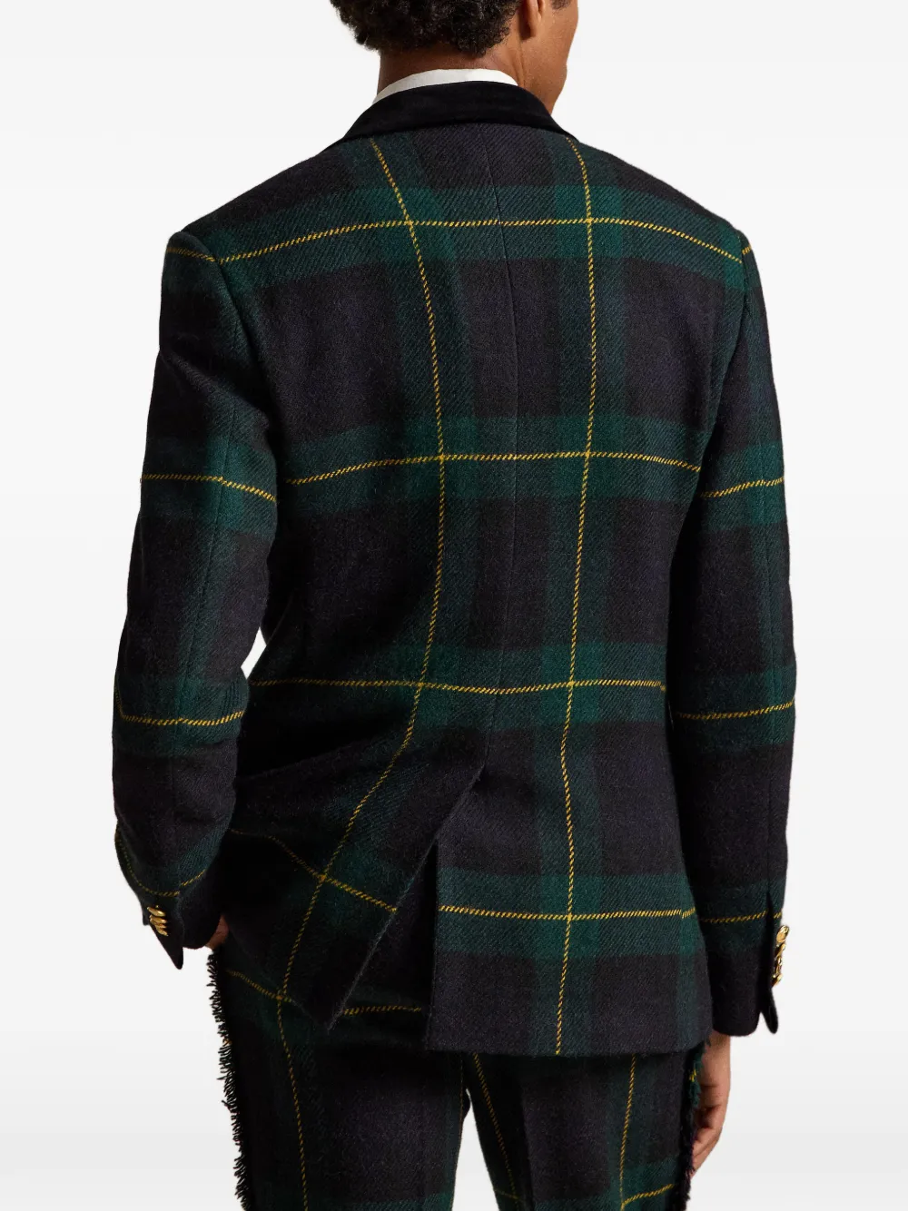 Polo Ralph Lauren Hacking geruit jack Blauw