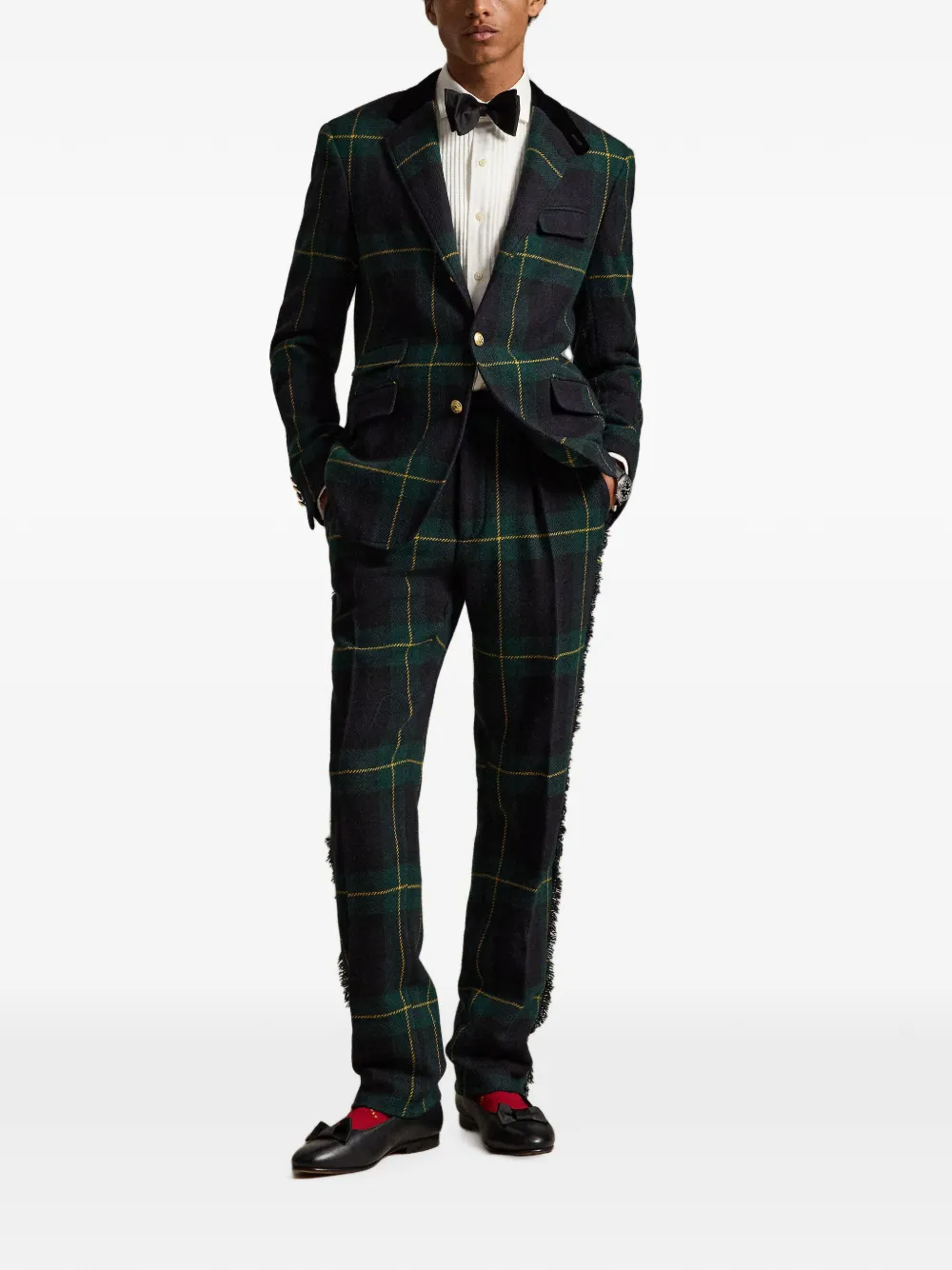Polo Ralph Lauren Hacking geruit jack Blauw