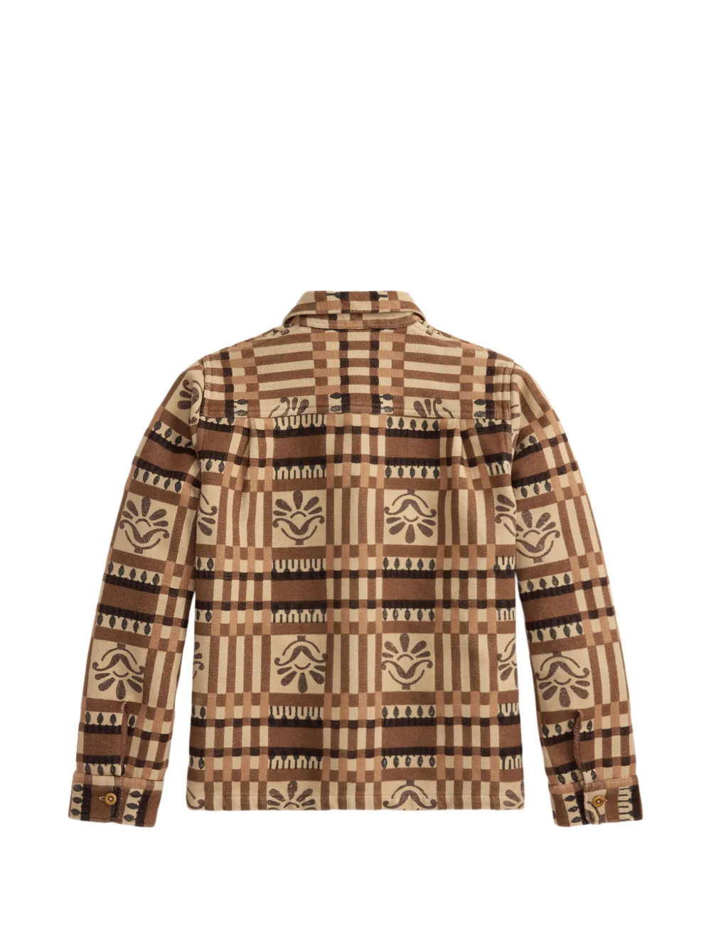 Ralph Lauren RRL Geruite blouse met patroon Beige