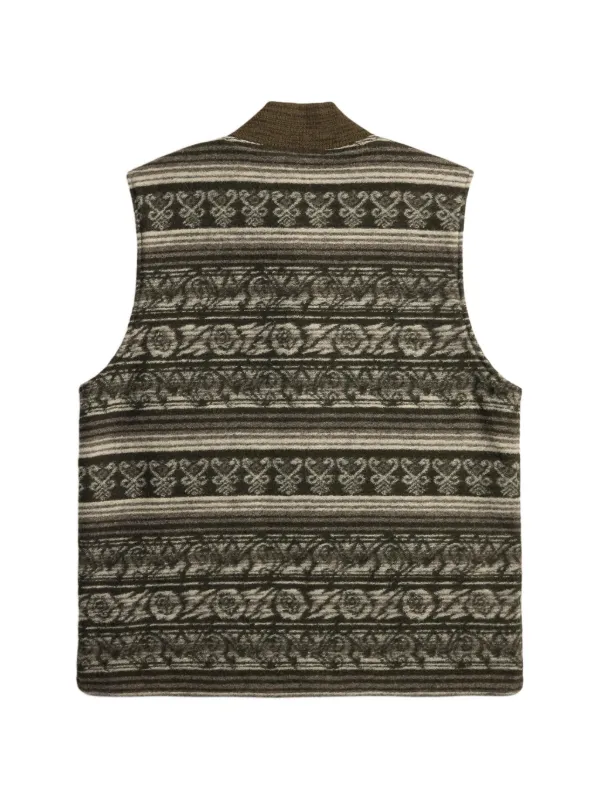 Ralph Lauren RRL Reversible houndstooth-jacquard Vest | Green