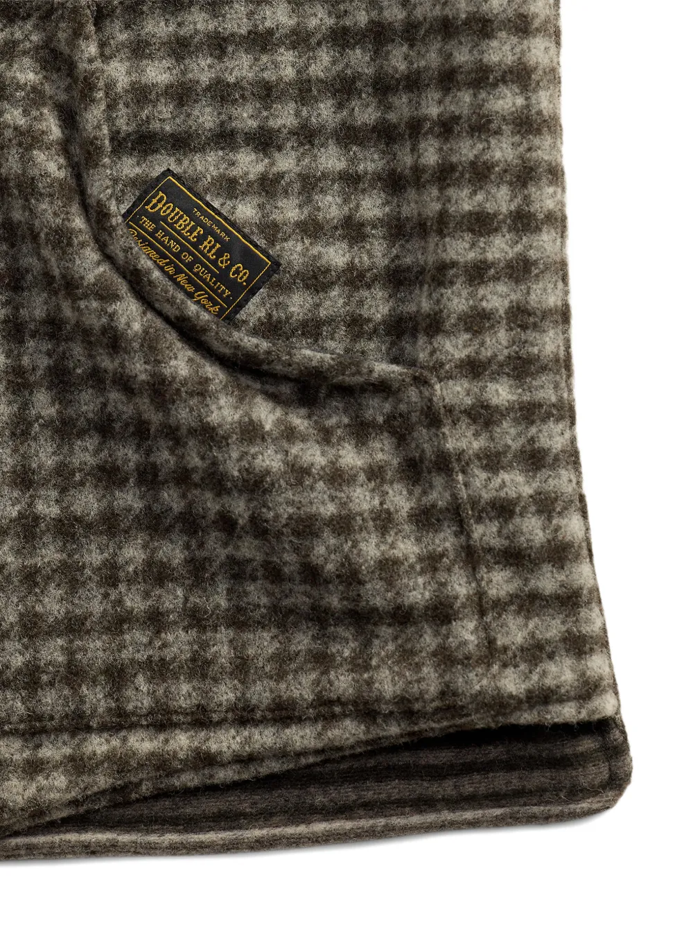 Ralph Lauren RRL Omkeerbare spencer met pied-de-poule jacquard Groen