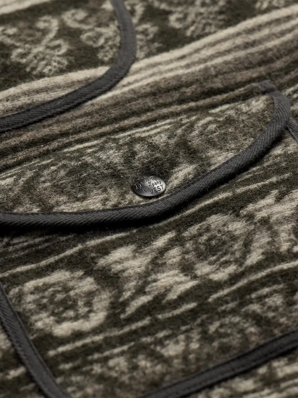Ralph Lauren RRL Omkeerbare spencer met pied-de-poule jacquard Groen