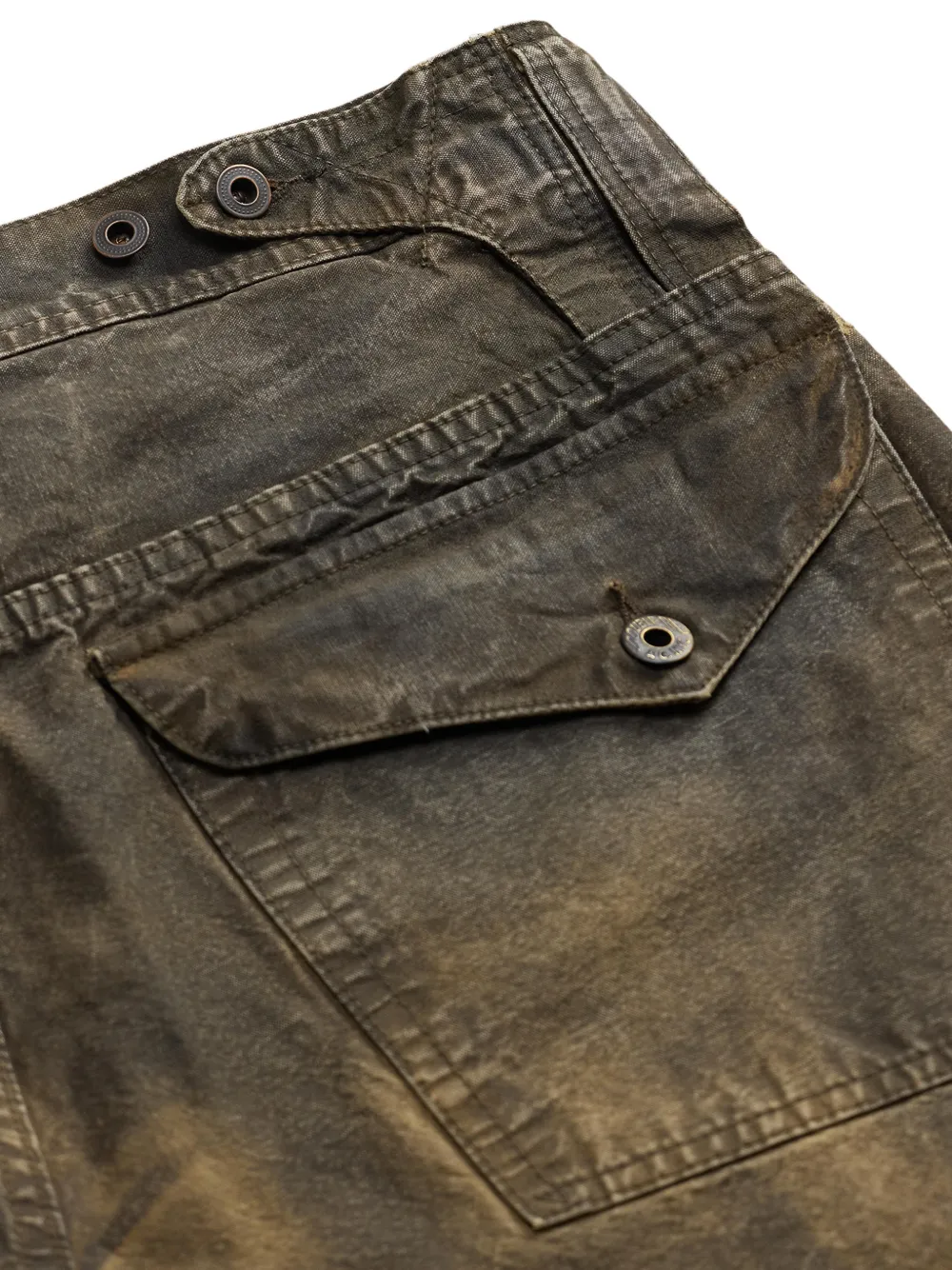 Ralph Lauren RRL Gerafelde jeans Groen