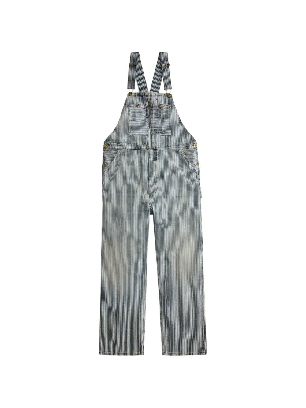 Ralph Lauren RRL hickory-stripe dungarees - Blau
