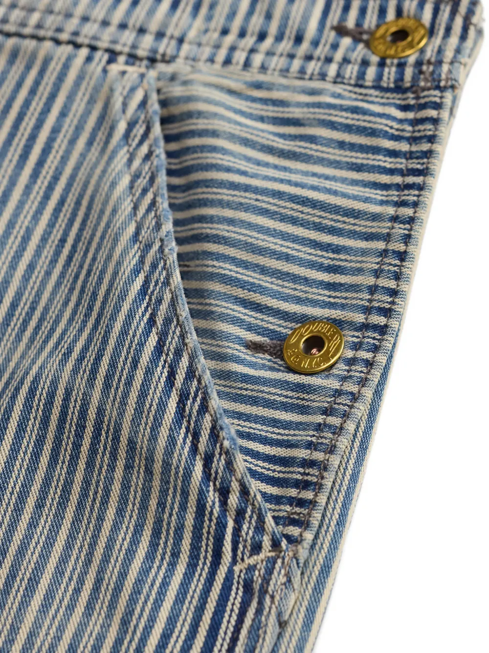 Ralph Lauren RRL Tuinbroek met hickory-streep Blauw