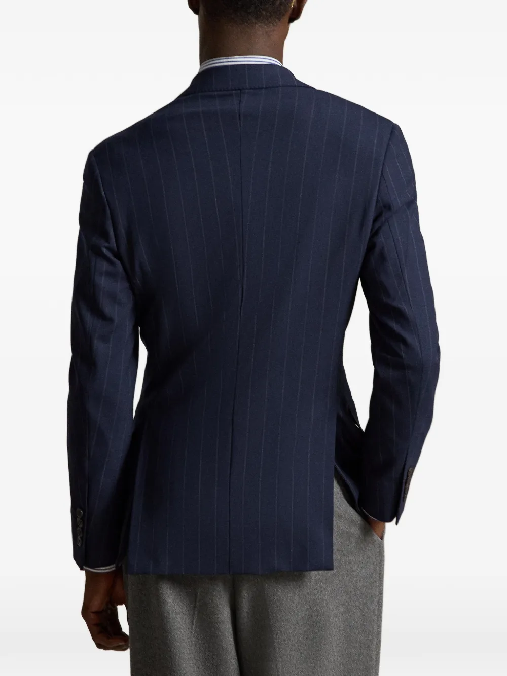 Polo Ralph Lauren Modern Fit gestreepte twill blazer Blauw