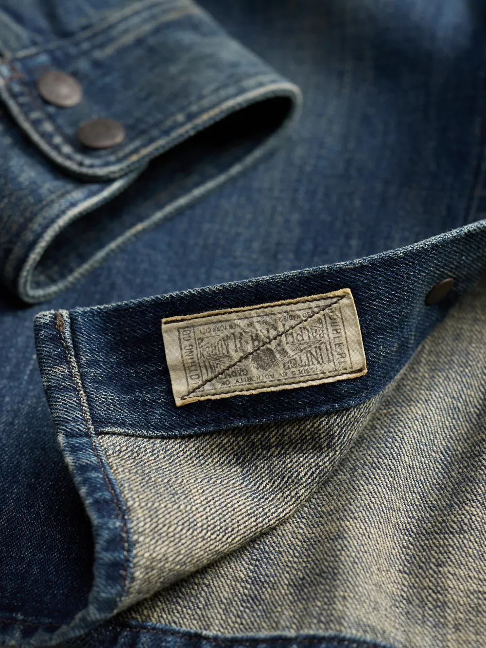 Ralph Lauren RRL Katoenen shirtjack met klepzak Blauw