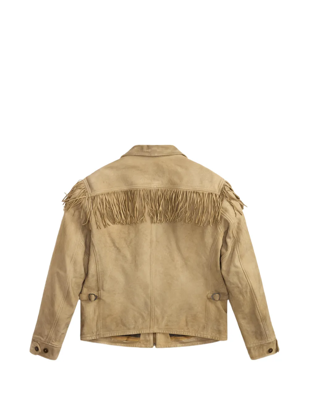 Ralph Lauren RRL Geitensuède jack met franje Beige