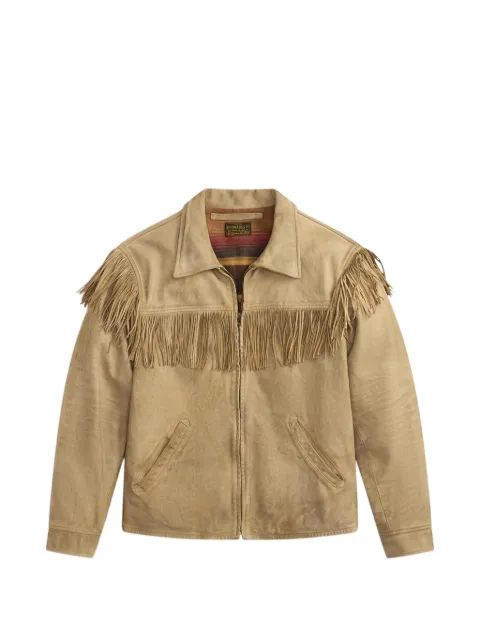 Ralph Lauren RRL フリンジトリム ゴートスエードジャケット