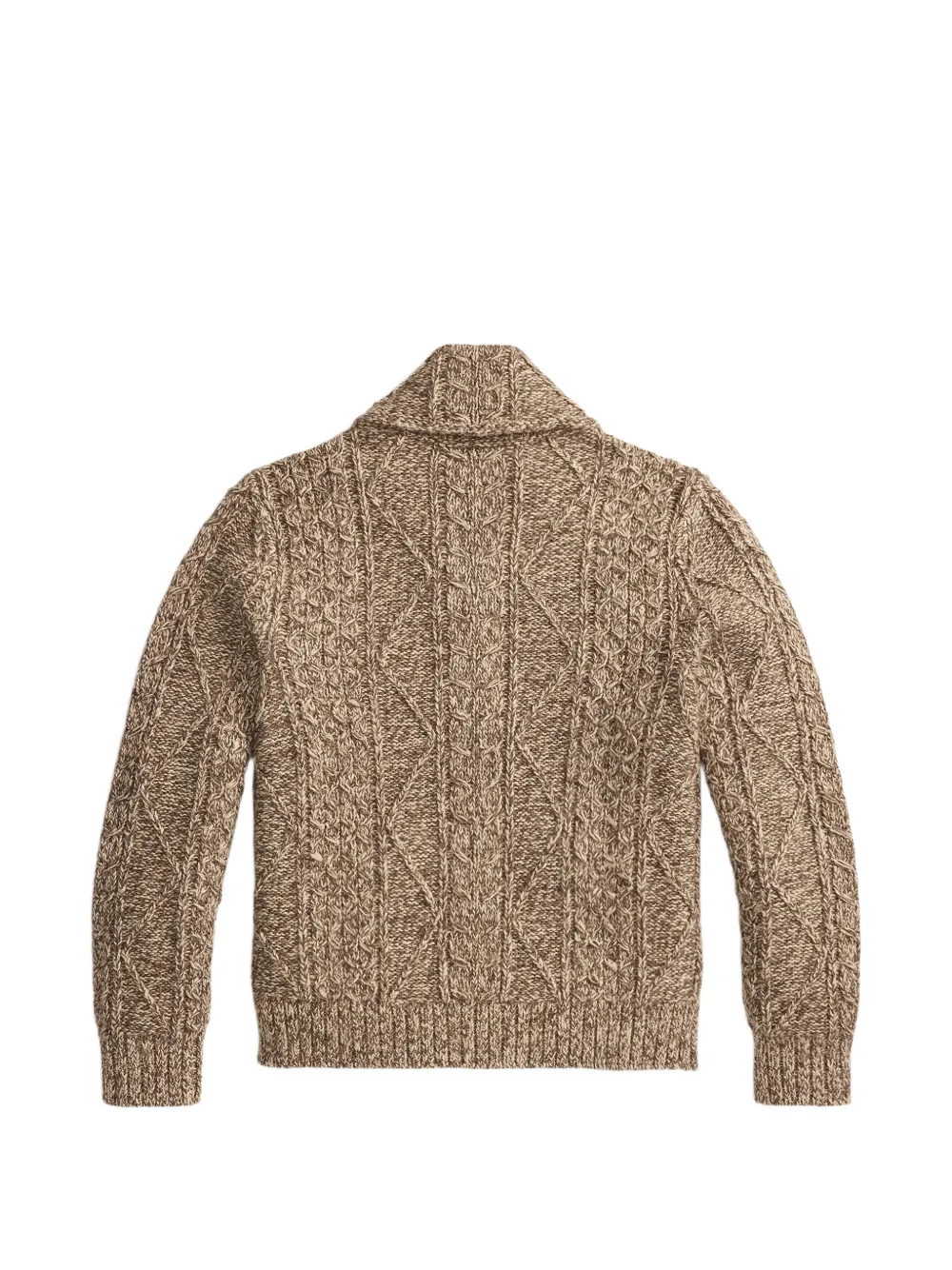 Ralph Lauren RRL Kabelgebreid vest met rits Bruin