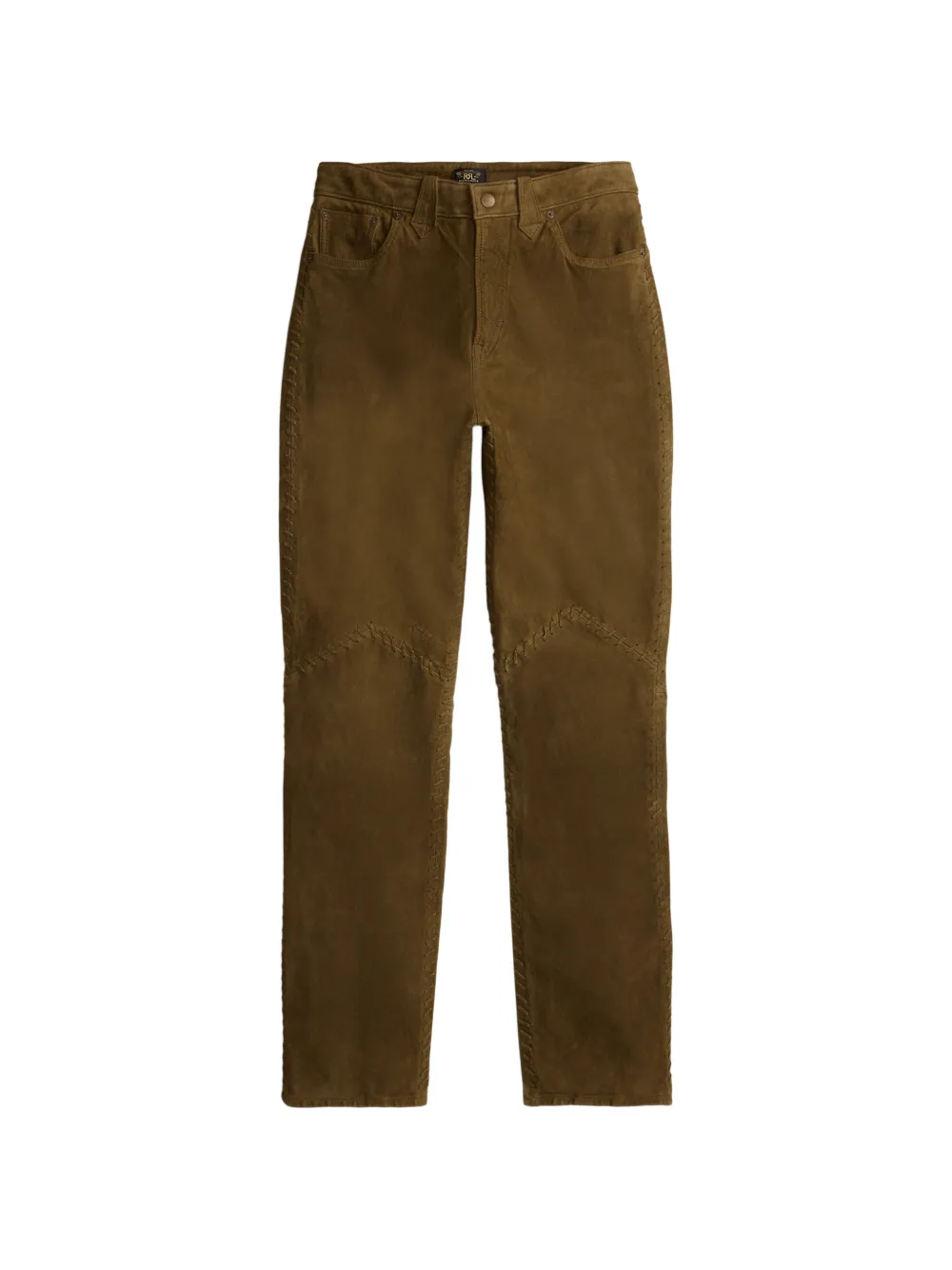 Ralph Lauren RRL Suède broek met kant Bruin
