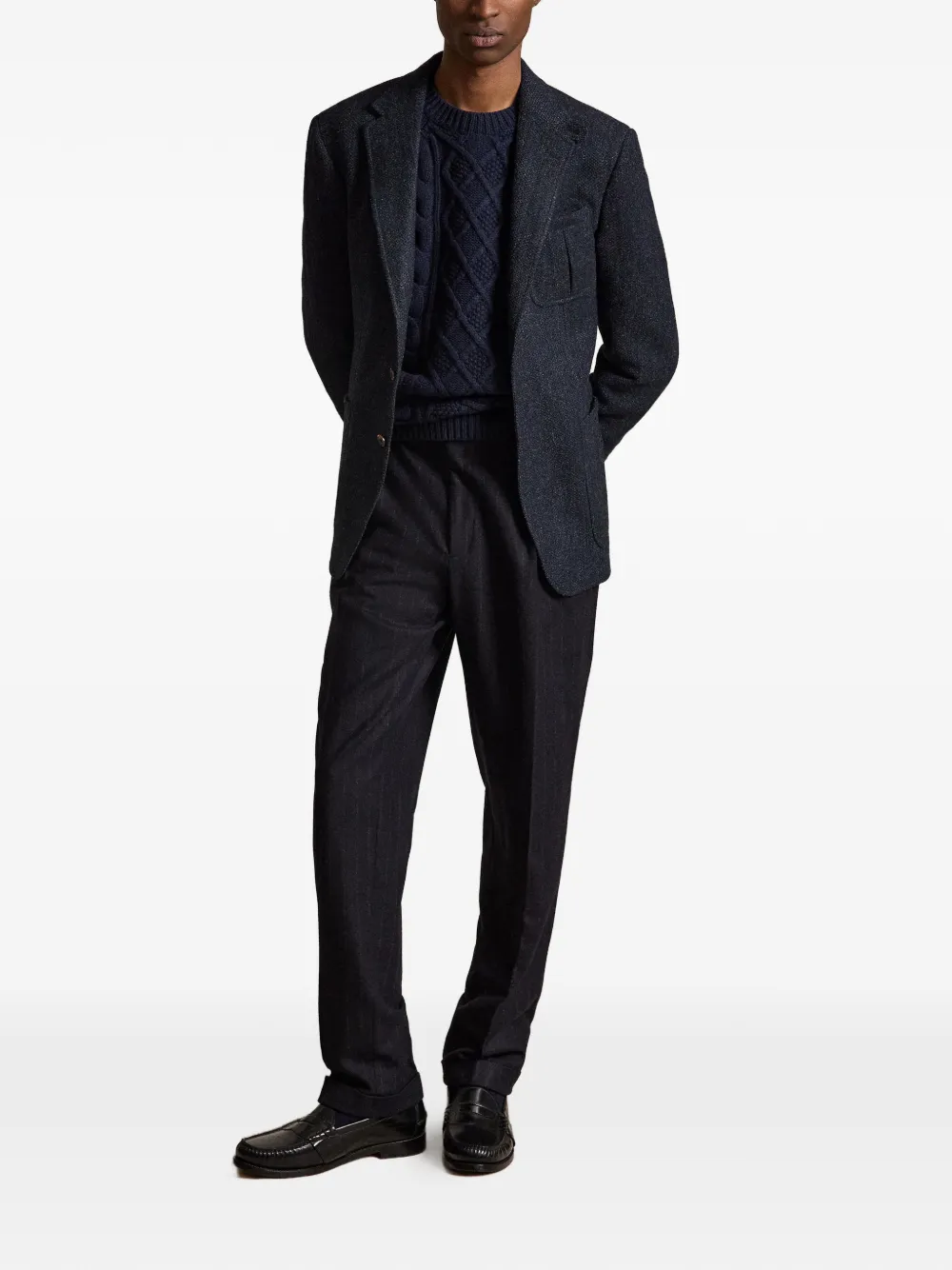 Polo Ralph Lauren Sheffield wollen blazer Blauw