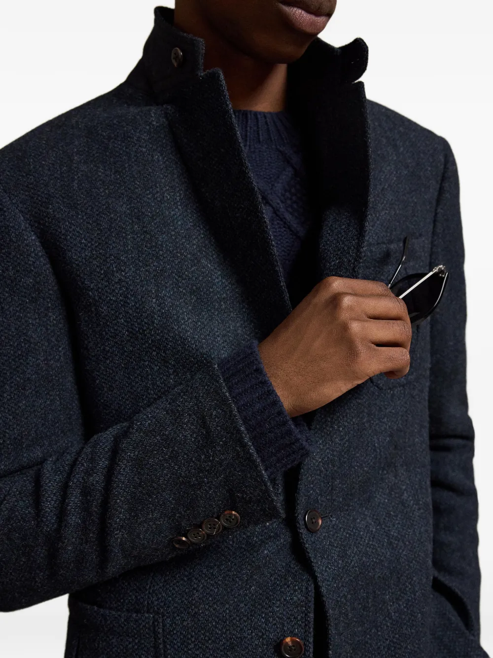 Polo Ralph Lauren Sheffield wollen blazer Blauw