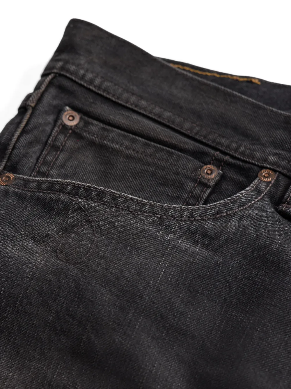 Ralph Lauren RRL Straight jeans met zak Zwart