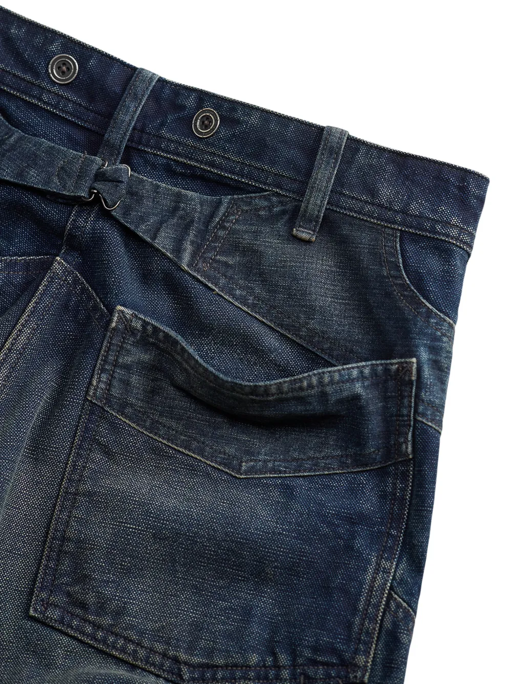 Ralph Lauren RRL Jeans met patchwork Blauw