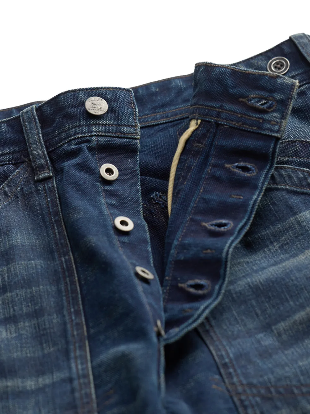 Ralph Lauren RRL Jeans met patchwork Blauw