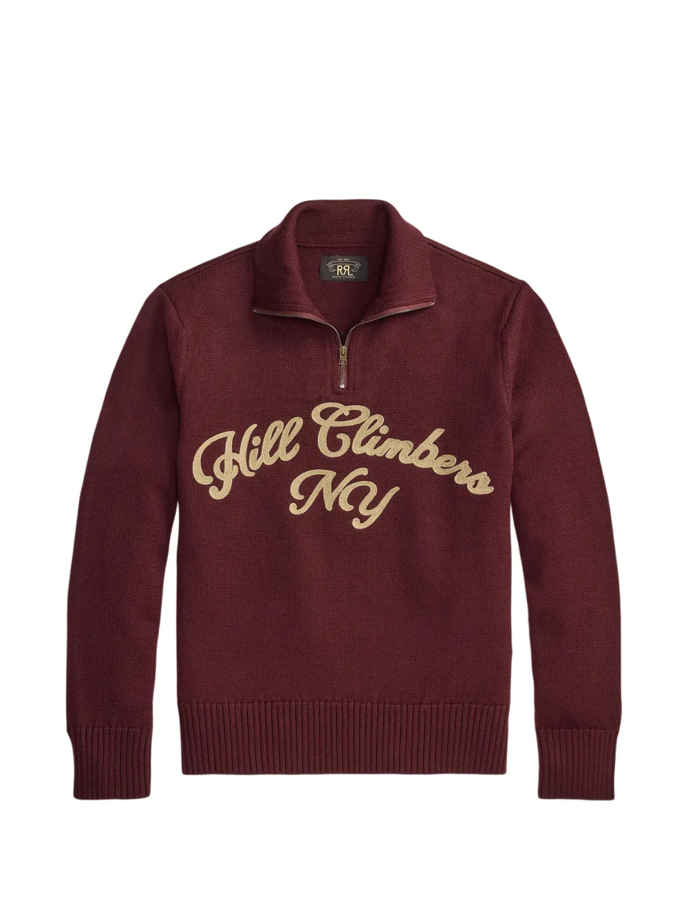Ralph Lauren RRL Pullover mit kurzem Reißverschluss - Rot