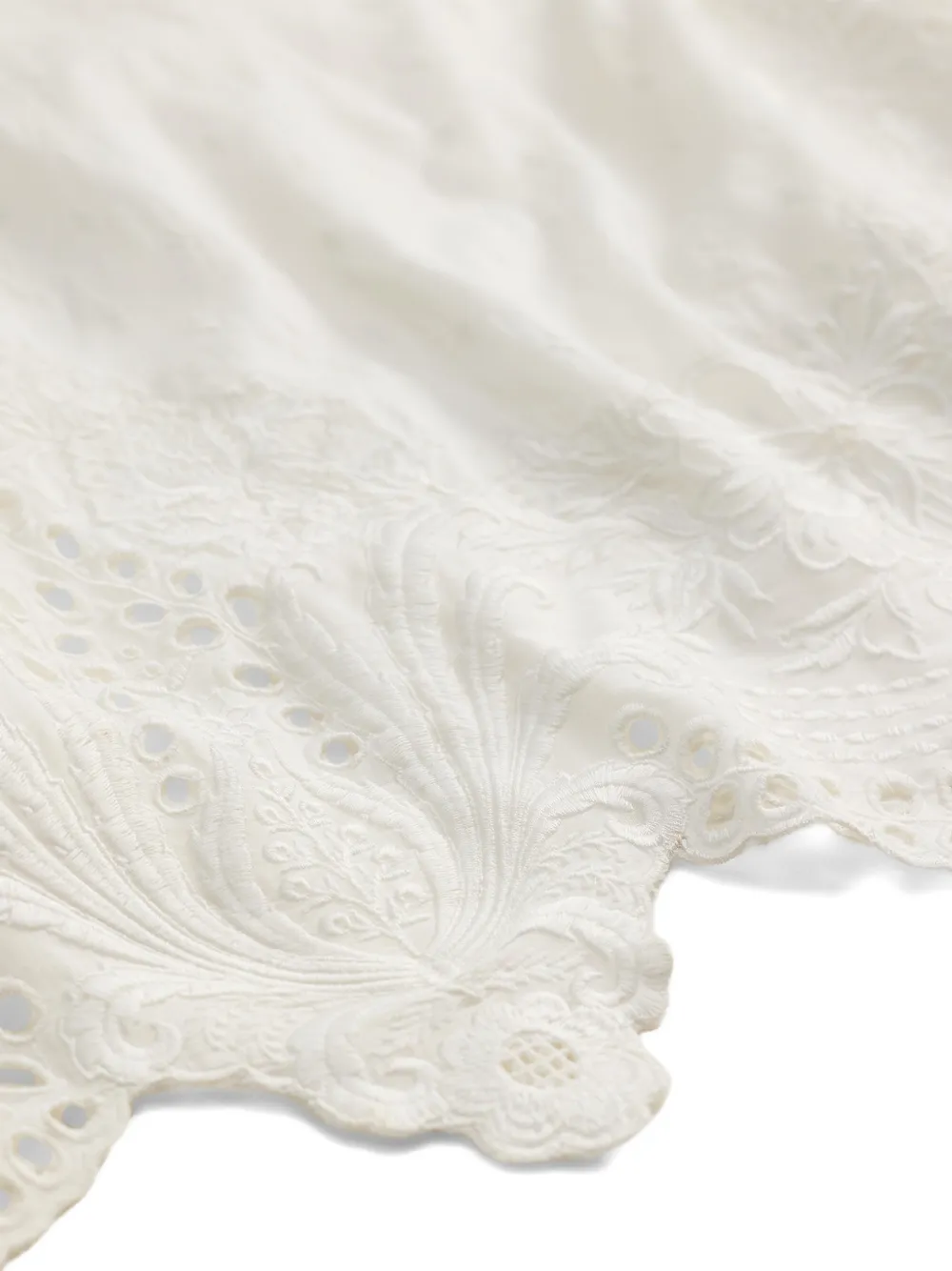 Ralph Lauren RRL Broderie anglaise midi-jurk Beige
