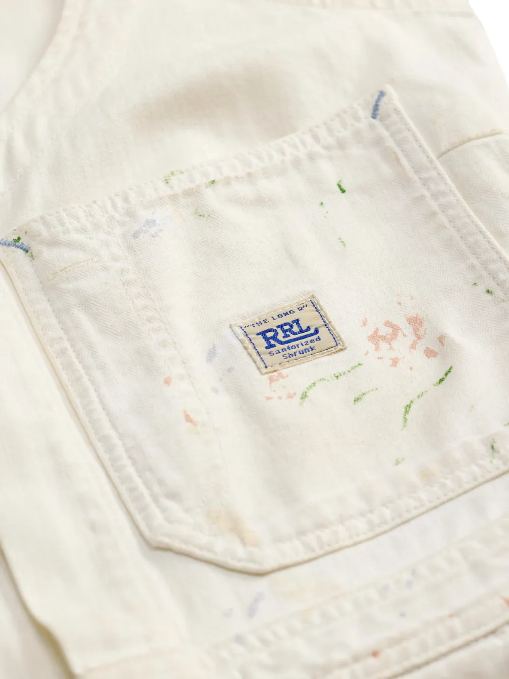Ralph Lauren RRL Mouwloze jumpsuit met zak Beige