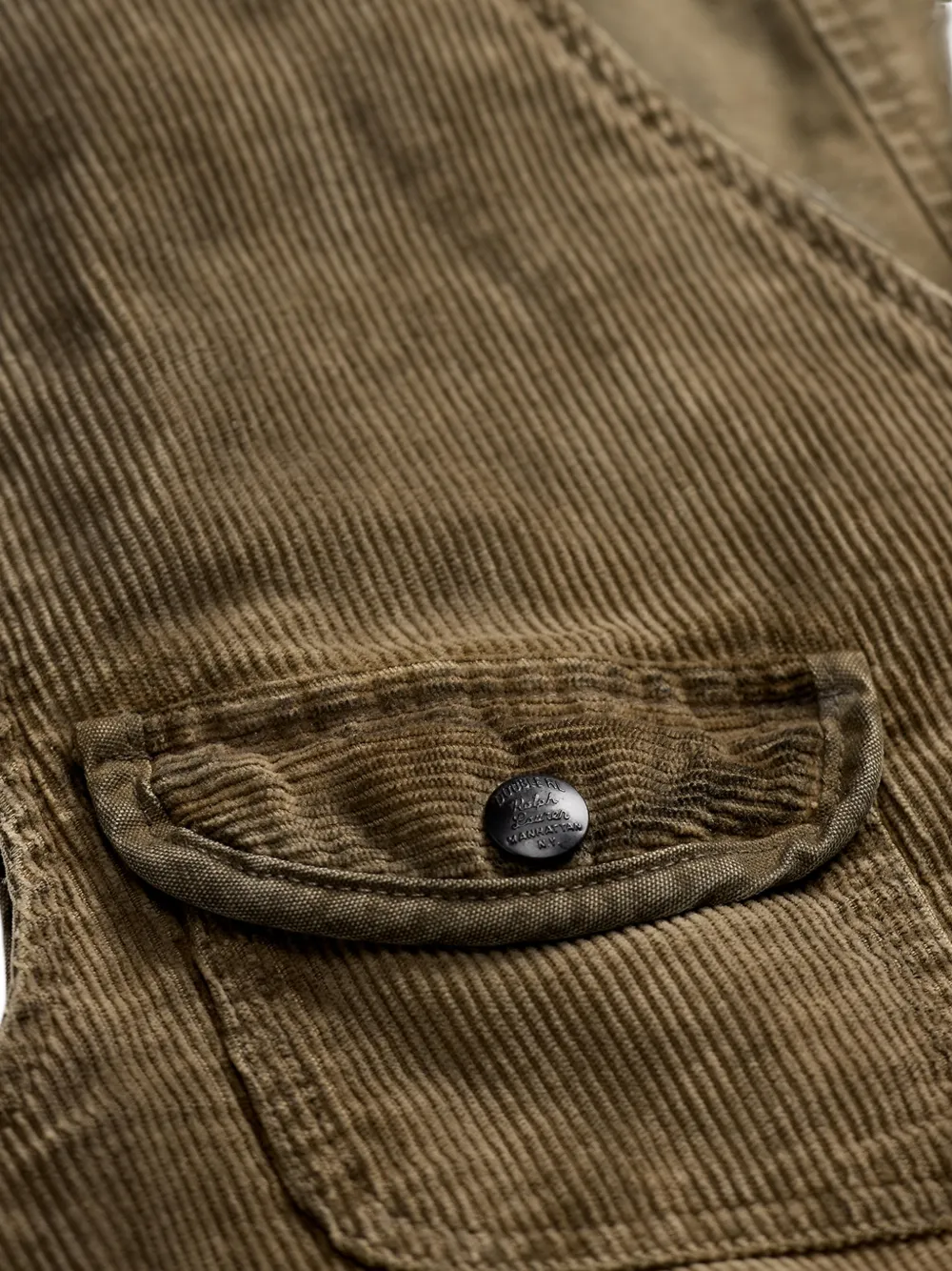 Ralph Lauren RRL Ribfluwelen katoenen spencer Bruin