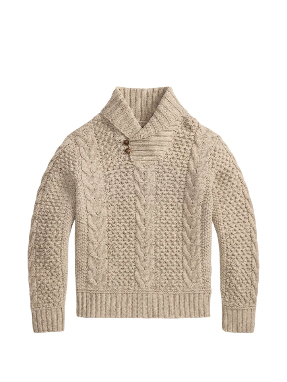 Ralph Lauren RRL cable-knit shawl-collar sweater