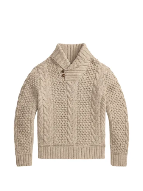 Ralph Lauren RRL cable-knit shawl-collar sweater