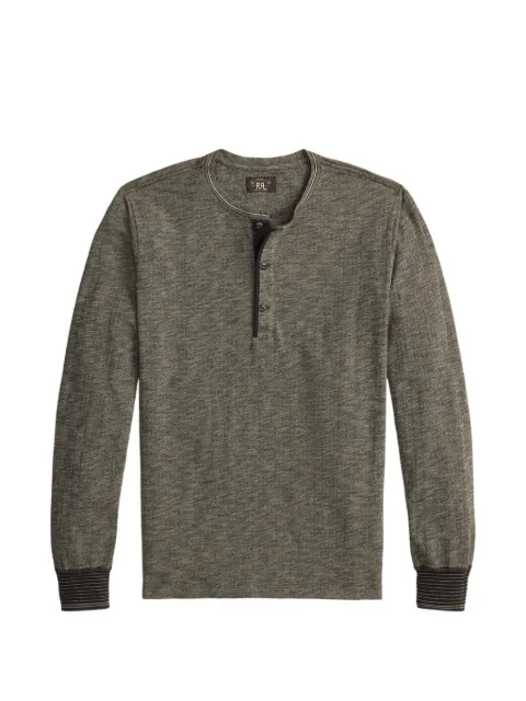 Ralph Lauren RRL button-placket long-sleeve Henley T-shirt