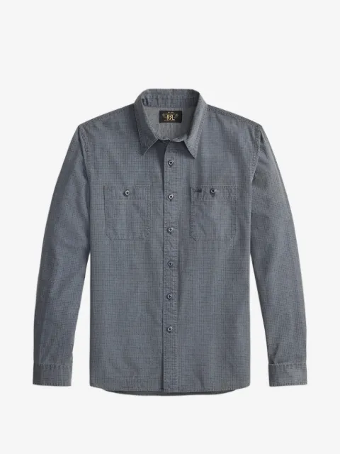 Ralph Lauren RRL camisa manga larga con motivo de cuadrícula