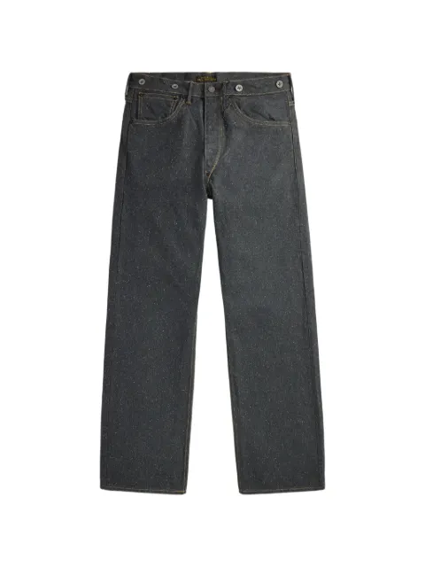 Ralph Lauren RRL buckle-back jaspe denim jeans