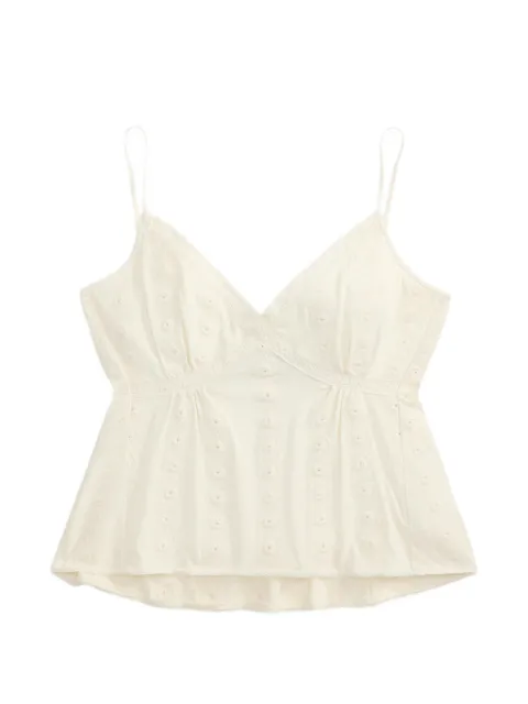 Ralph Lauren RRL eyelet lace-trim blouse