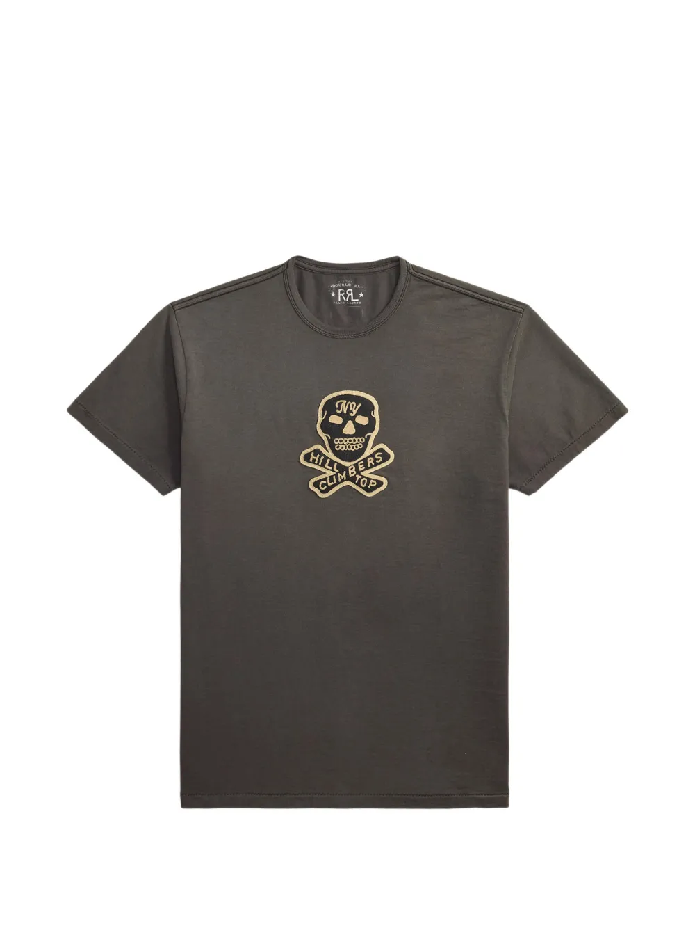 Ralph Lauren RRL T-Shirt mit Totenkopf-Patch - Schwarz