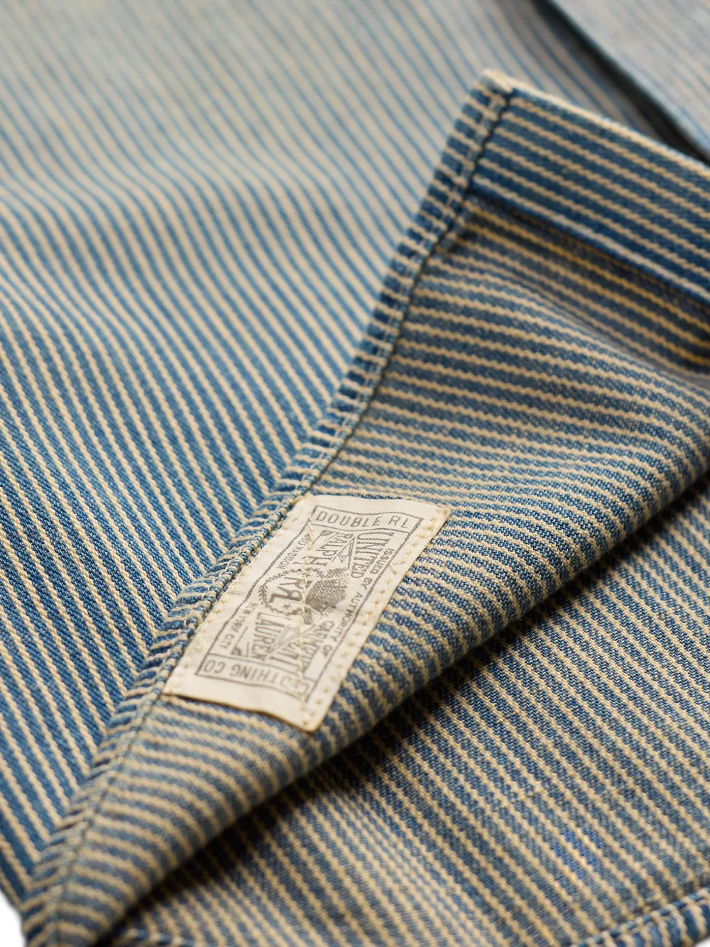 Ralph Lauren RRL Gestreept overhemd Blauw