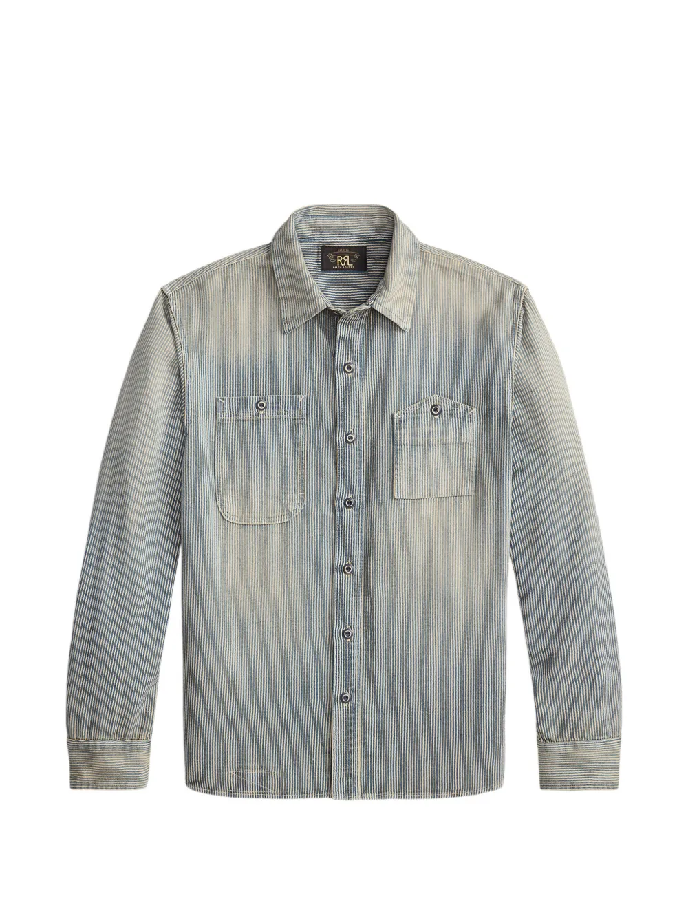 Ralph Lauren RRL Camicia a righe a maniche lunghe - Blu